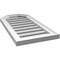 Ekena Millwork Octagonal Top Surface Mount PVC Gable Vent w/ 2"W x 1-1/2"P Brickmould Frame, 14"W x 28"H GVPOT14X2802SF - alternate 5